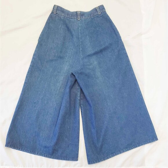 James River Traders Womens Vtg 80s High Rise Denim Gaucho Culottes Jeans Pants - Picture 8 of 11